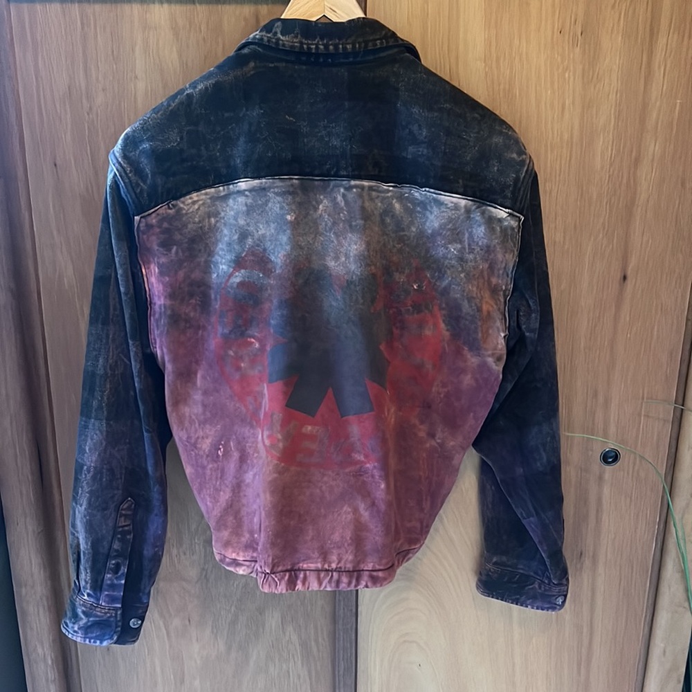 Vintage tie dye flannel Red Hot Chili Peppers jacket